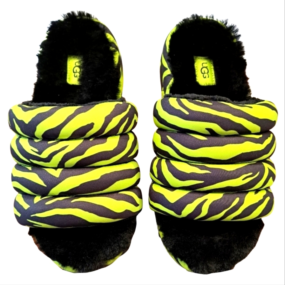 NWOT Ugg Maxi Slide Tiger Print Platform Slide
